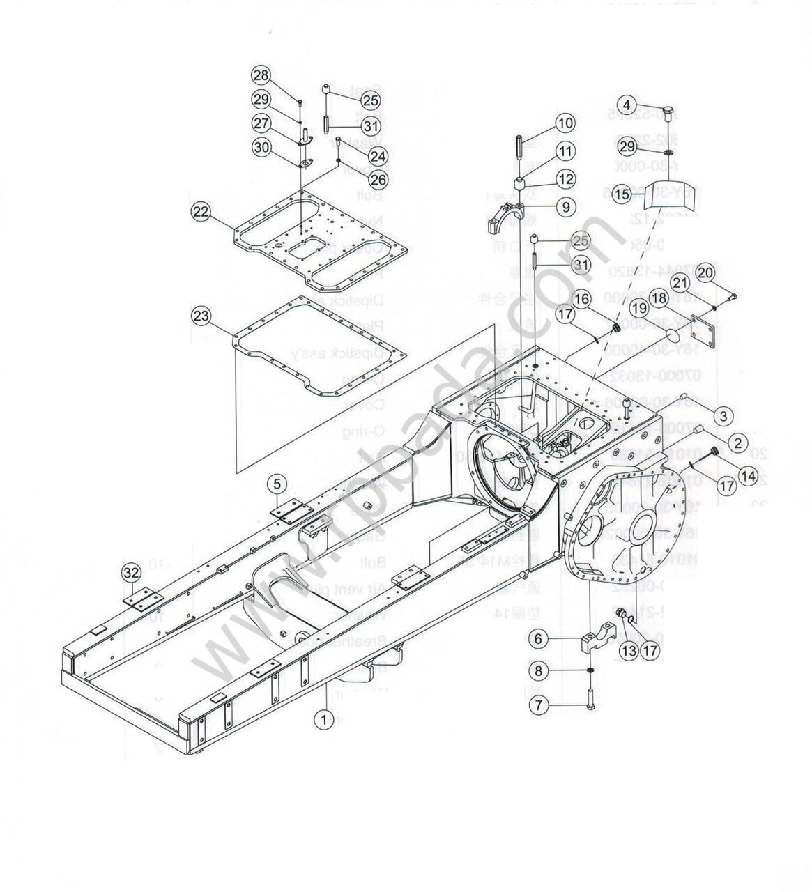 Схема бульдозера шантуй sd16